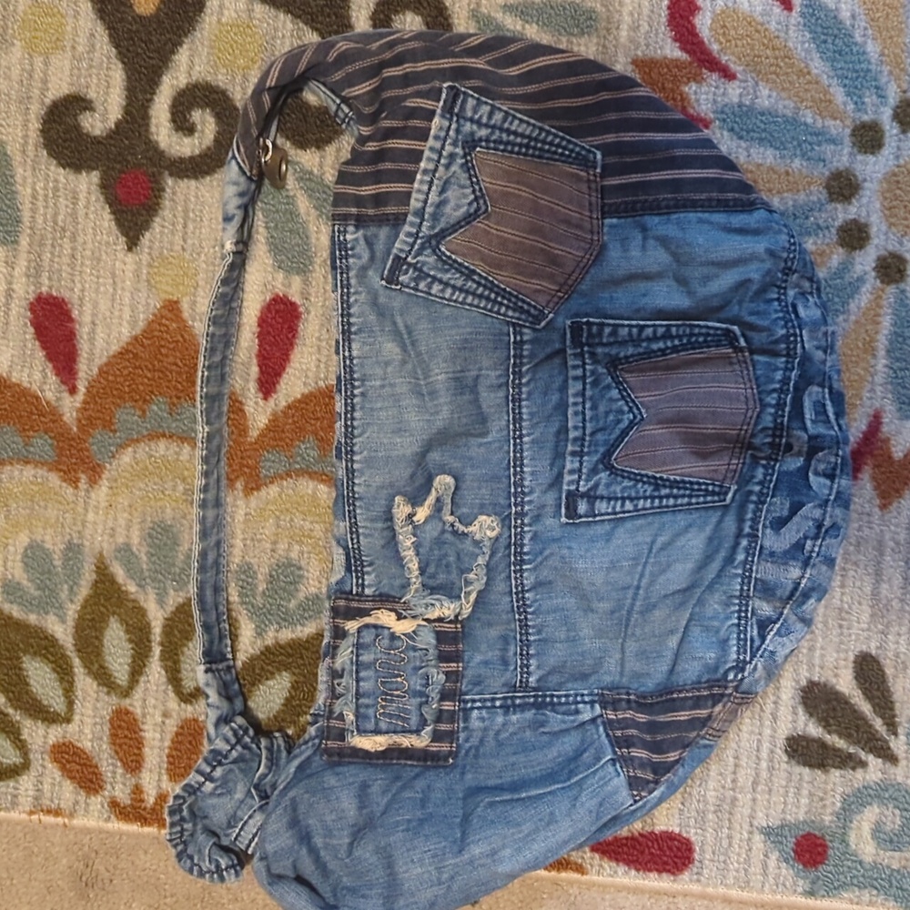 Marc by Marc Jacobs patchwork denim hobo purse